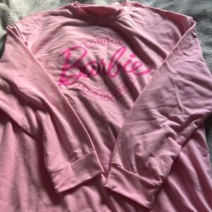 Barbie Pink Crew Neck Sweater